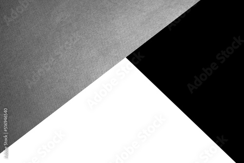 Dark and light abstract black white and grey inverted triangles paper background with lines intersecting each other plain vs textured cover