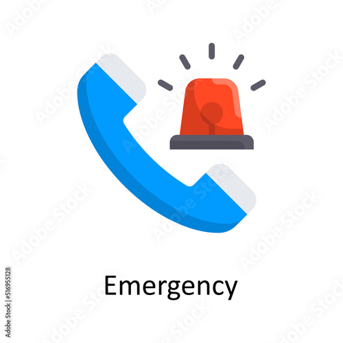 Emergency vector flat Icon Design illustration. Medical Symbol on White background EPS 10 File