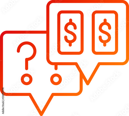 Asking Price Icon Style