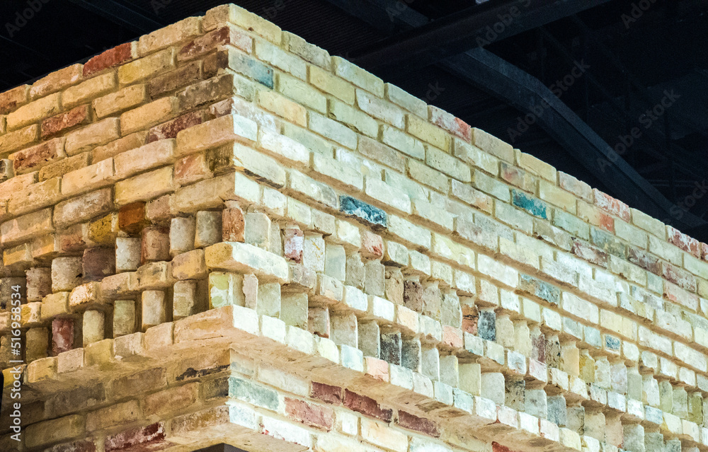 Building corner. Modern brick architecture. Building corner. Modern brick architecture.