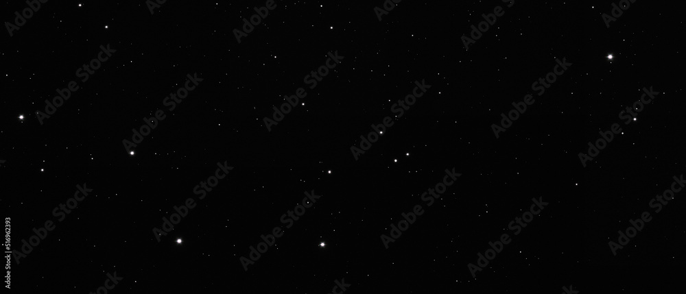 stars at dark night scene,field bright star on black background