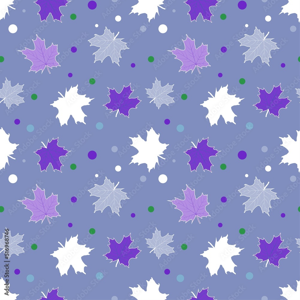 Autumn pattern with mapple leaves Autumn pattern with mapple leaves