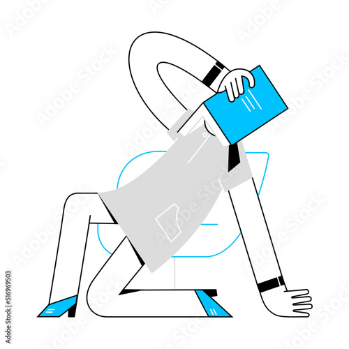 woman fell asleep while preparing for class