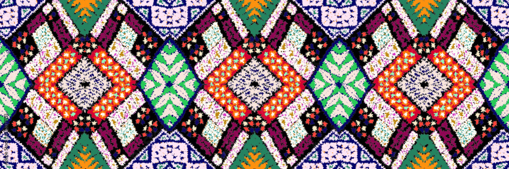 Ethnic carpet with geometric mosaic aztec style stripes on tile. majolica Antique interior,modern rugs,geographic print on kente clot textile.Tribal vector ornament seamless african pattern.multicolor Ethnic carpet with geometric mosaic aztec style stripes on tile. majolica Antique interior,modern rugs,geographic print on kente clot textile.Tribal vector ornament seamless african pattern.multicolor