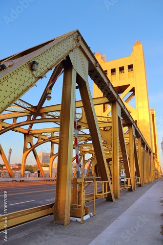 Fototapeta Naklejka Na Ścianę i Meble -  Sacramento landmark - Tower Bridge