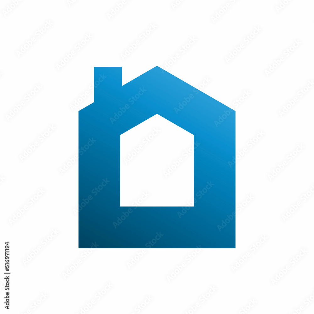 blue house building real estate logo design blue house building real estate logo design