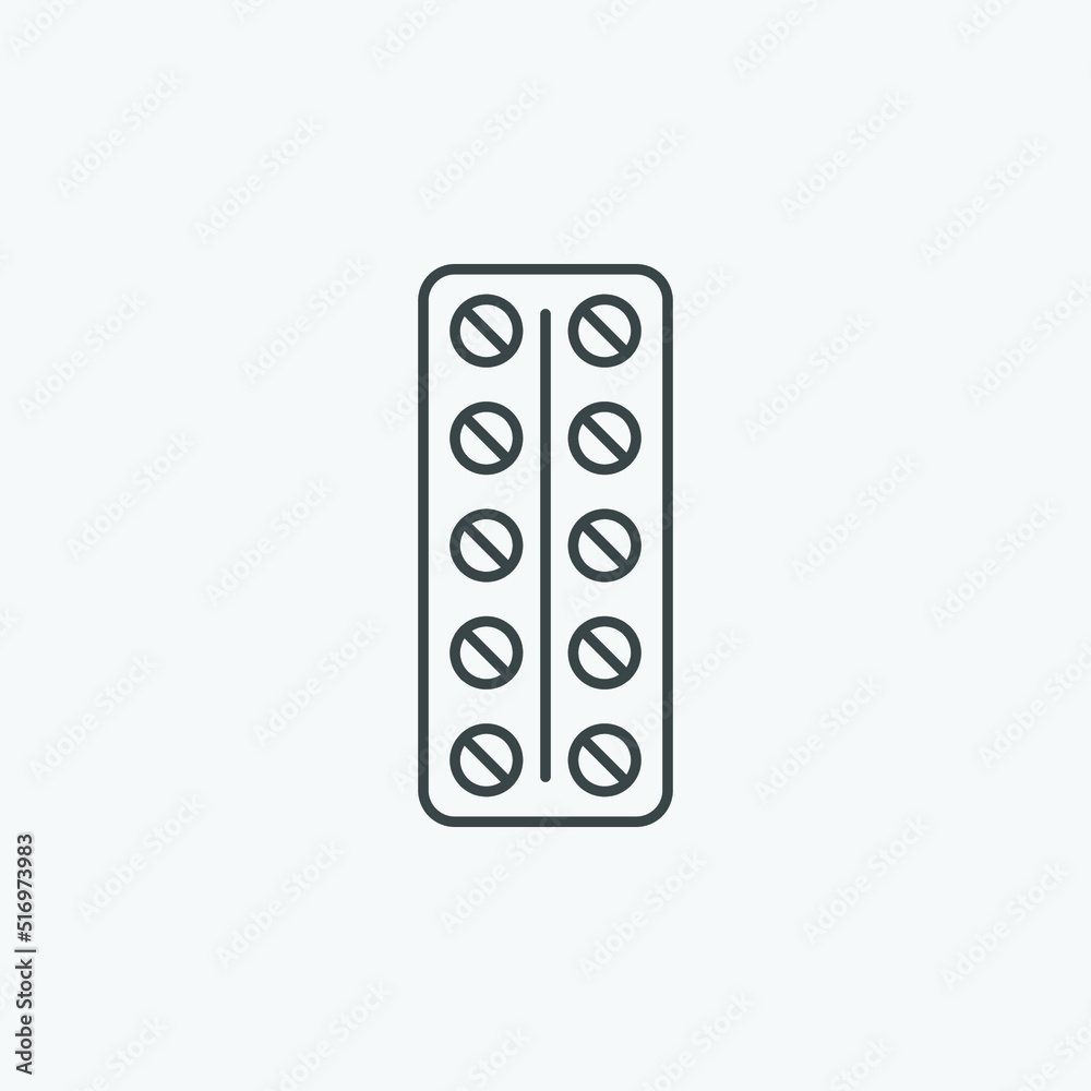 Medical pills vector icon. Vector illustration medicine sign symbol icon concept. Designed for web and app design interfaces. Medical pills vector icon. Vector illustration medicine sign symbol icon concept. Designed for web and app design interfaces.