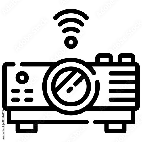 PROJECTOR line icon,linear,outline,graphic,illustration