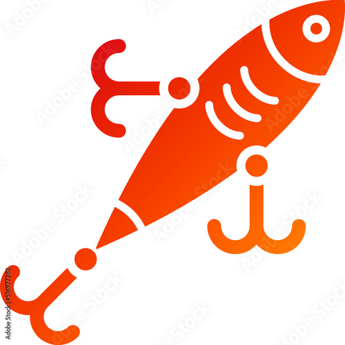 Fishing Lure Icon Style