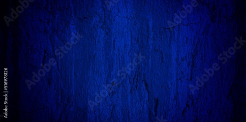 scary dark blue grunge texture for background. dark blue wall horror concept