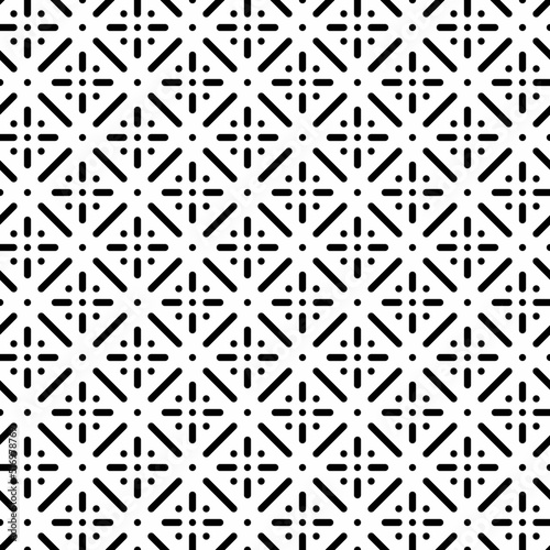 Vector seamless pattern with geometric line and dot