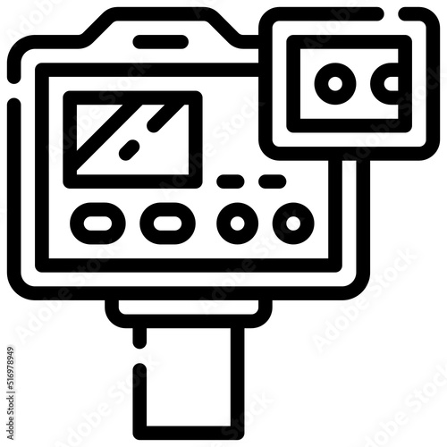GOPRO line icon,linear,outline,graphic,illustration
