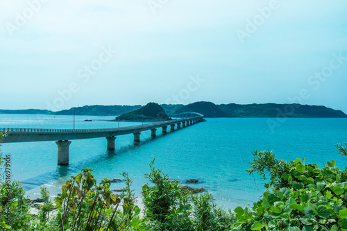 Obraz na płótnie 角島大橋 w salonie