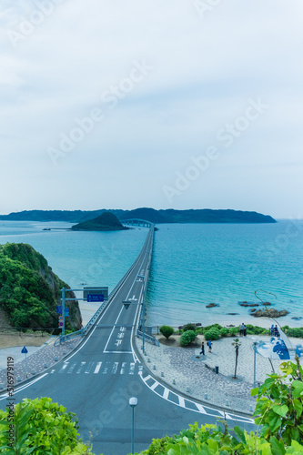 Obraz na płótnie 角島大橋 w salonie