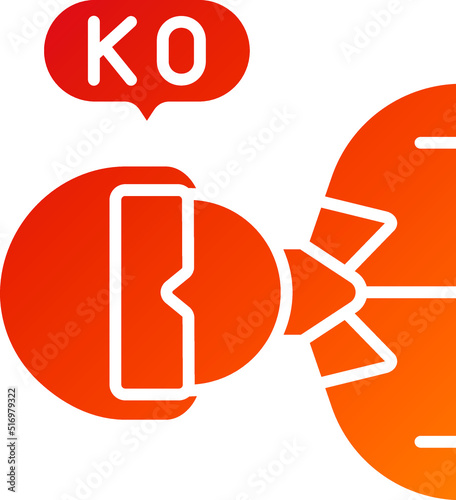 Knocked Out Icon Style