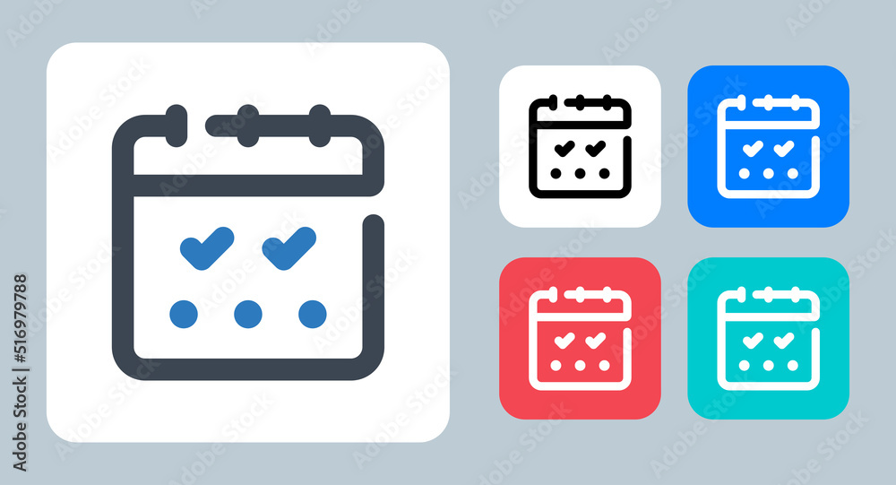 Appointment icon - vector illustration . Appointment, Schedule, Calendar, Date, Working, Day, Event, Time, month, hour, line, outline, flat, icons . Appointment icon - vector illustration . Appointment, Schedule, Calendar, Date, Working, Day, Event, Time, month, hour, line, outline, flat, icons .