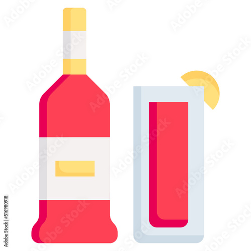 TONIC flat icon,linear,outline,graphic,illustration