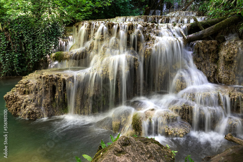 Fototapeta Naklejka Na Ścianę i Meble -  Cascade waterfalls. Krushuna falls in Bulgaria near the village of Krushuna, Letnitsa.