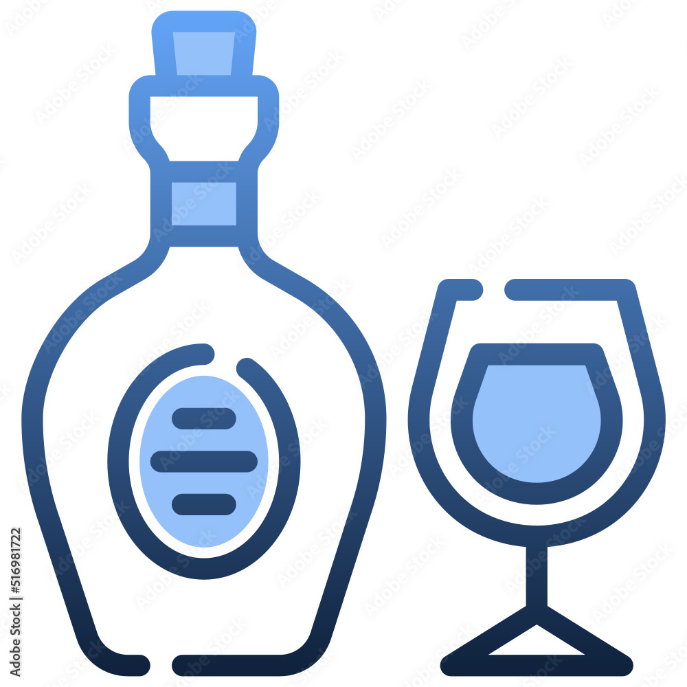 COGNAC Gradient icon,linear,outline,graphic,illustration