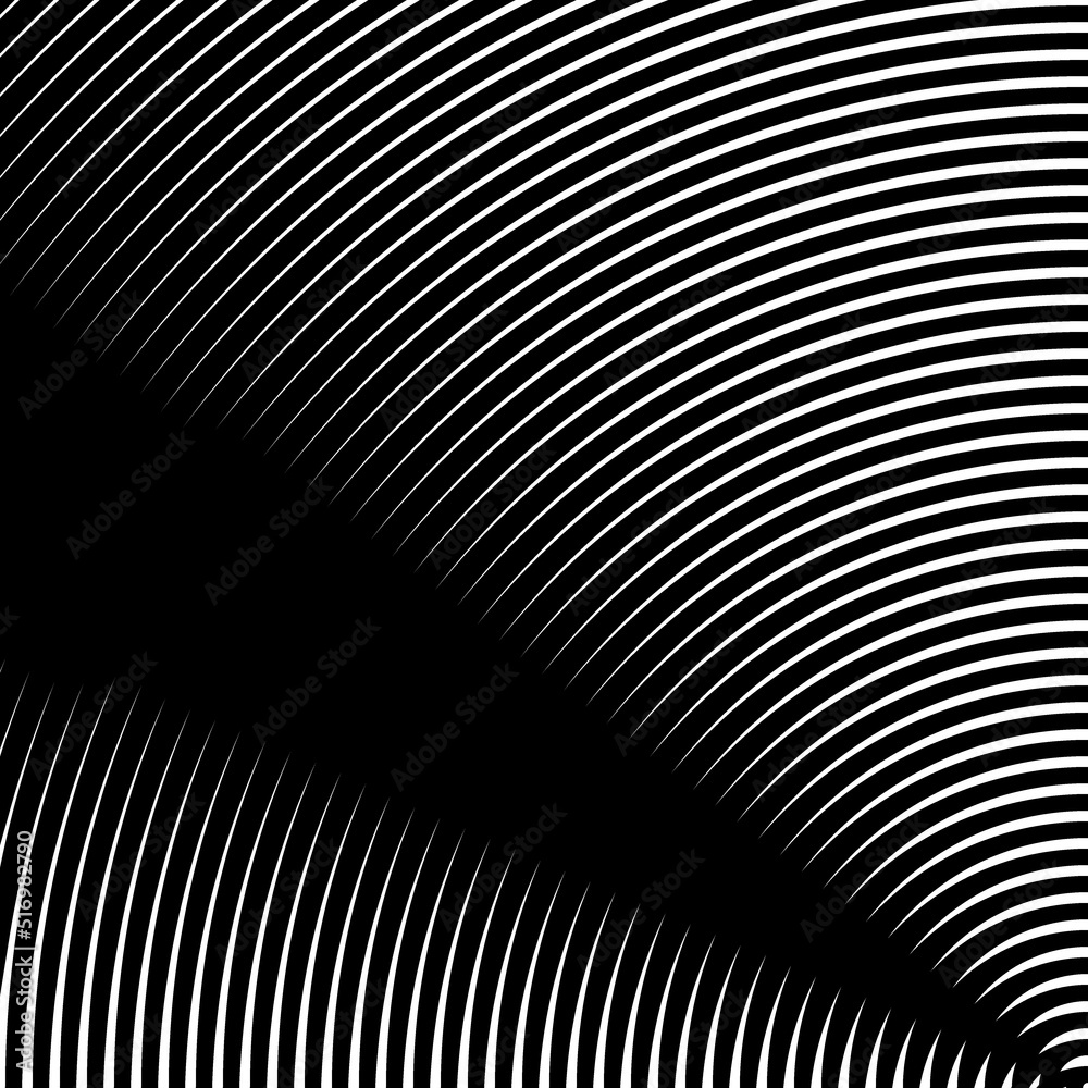 Surface pattern design with symmetrical curves ornament. Rounded color lines. Striped motif. Vinyl wallpaper. Digital paper for page fills, web designing, textile print. Vector art illustration. Surface pattern design with symmetrical curves ornament. Rounded color lines. Striped motif. Vinyl wallpaper. Digital paper for page fills, web designing, textile print. Vector art illustration.