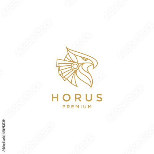 Fototapeta Horus logo design icon vector