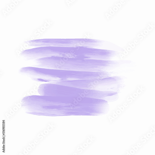 Watercolor strokes of purple color on a white background.