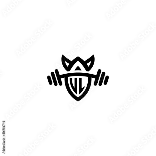 Fotografía VL line fitness initial concept with high quality logo design