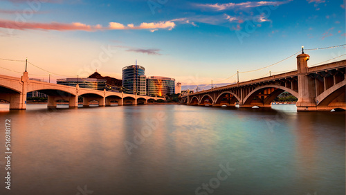 Bridges over Tempe town Lake, Tempe, AZ
