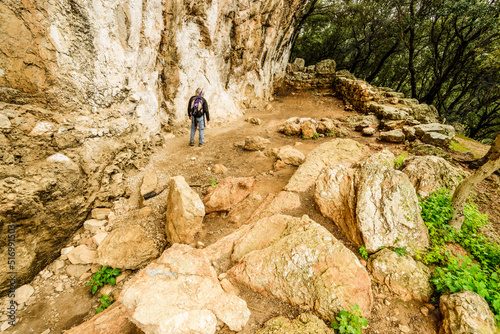 yacimiento del abrigo de rocoso de Son Matge descubierto por William Waldren, S'estret de Valldemossa, Mallorca, Spain