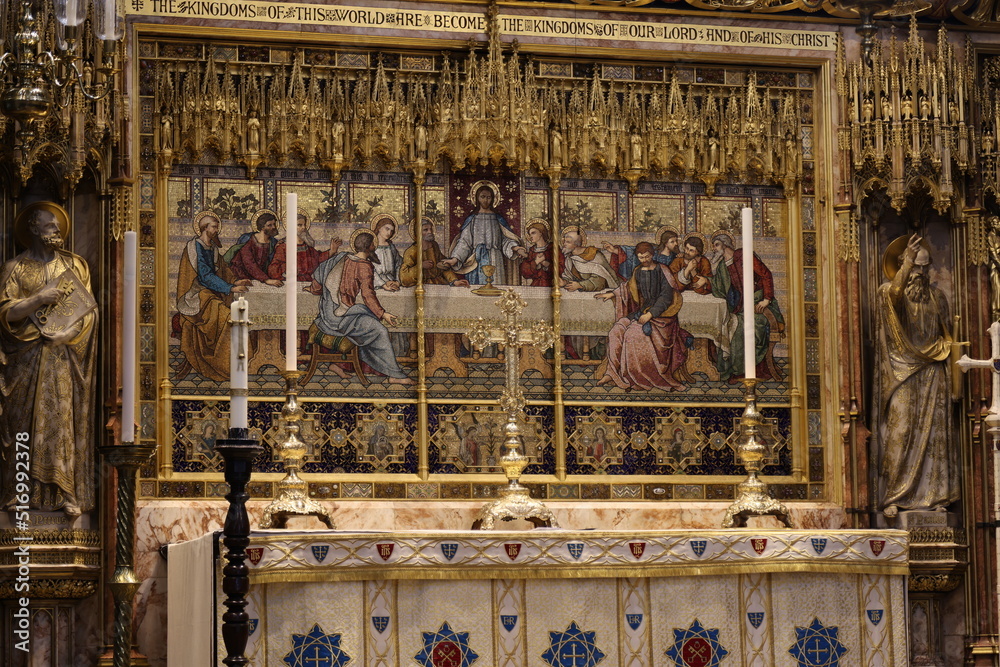 Altar inside Westminster Abbey, London