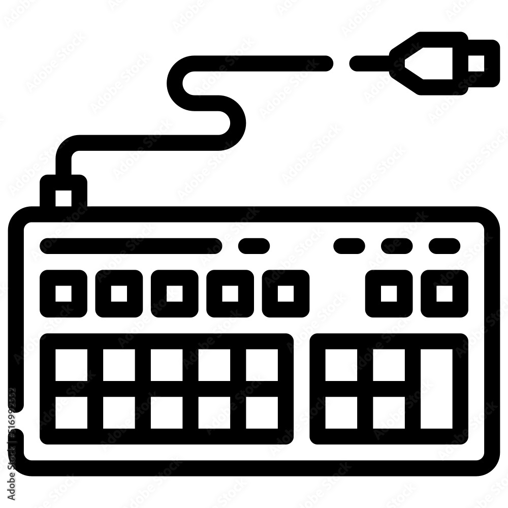 KEYBOARD line icon,linear,outline,graphic,illustration KEYBOARD line icon,linear,outline,graphic,illustration
