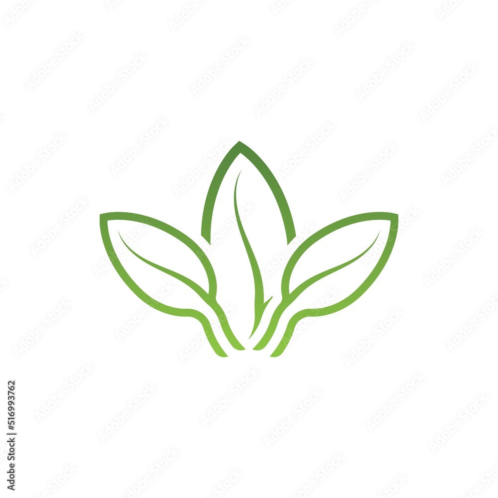 Logos of green tree leaf ecology Logos of green tree leaf ecology