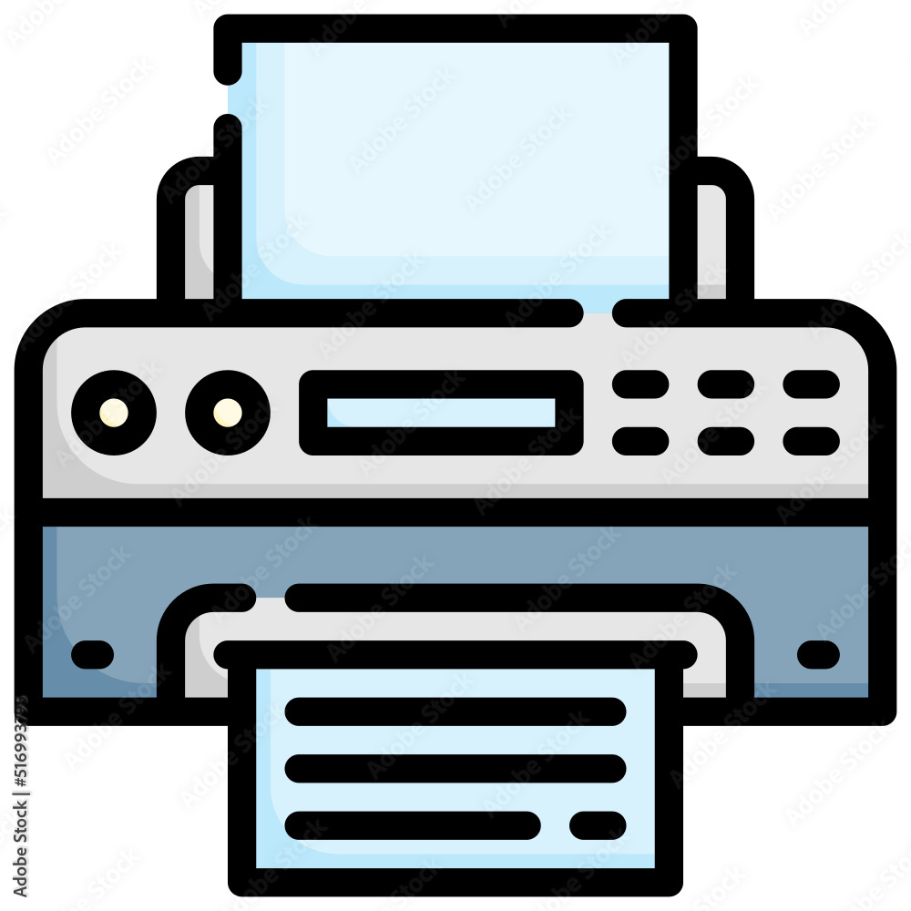 PRINTER filled outline icon,linear,outline,graphic,illustration PRINTER filled outline icon,linear,outline,graphic,illustration