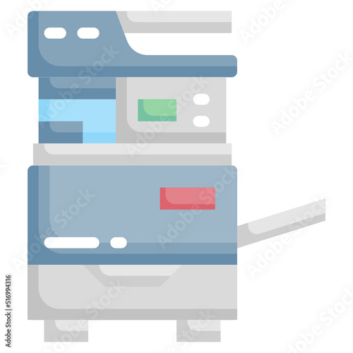 COPIER flat icon,linear,outline,graphic,illustration