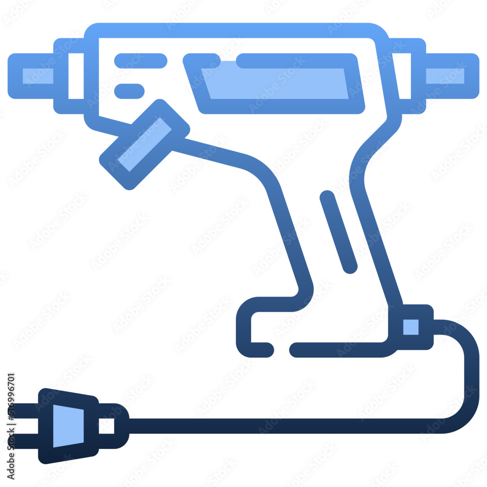 HOT GLUE GUN Gradient icon,linear,outline,graphic,illustration HOT GLUE GUN Gradient icon,linear,outline,graphic,illustration