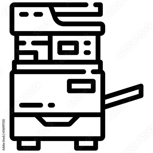 COPIER line icon,linear,outline,graphic,illustration