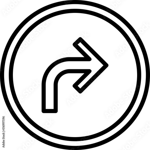 Turn Right Arrow Icon