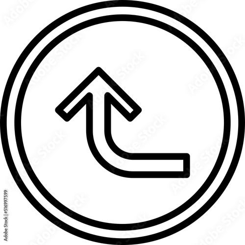 Turn Down Arrow Icon
