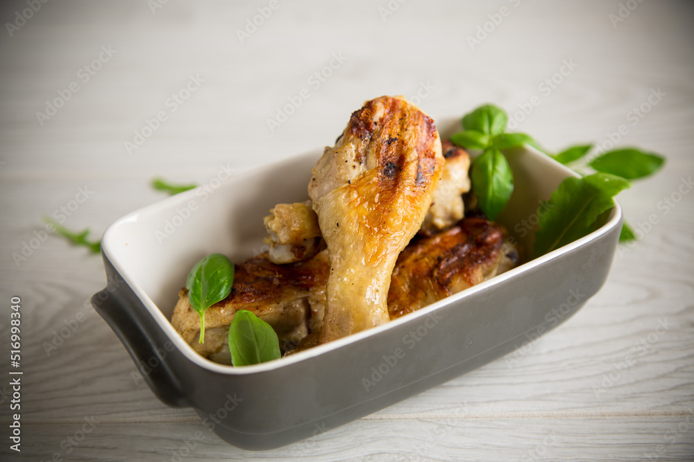 grilled chicken legs fried with spices and herbs grilled chicken legs fried with spices and herbs