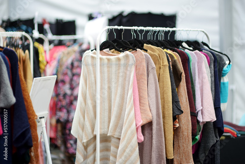 Woolen clothes sold on annual Nations Fair, where masters from the national communities of Lithuania present their arts, crafts and traditions.
