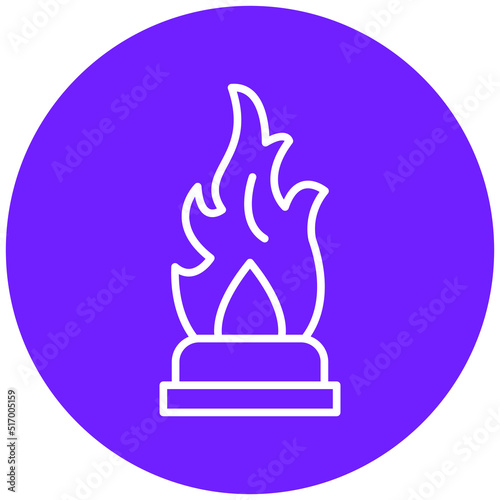 Oil Fire Icon Style