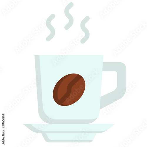 HOTCOFFEE flat icon linear outline graphic illustration