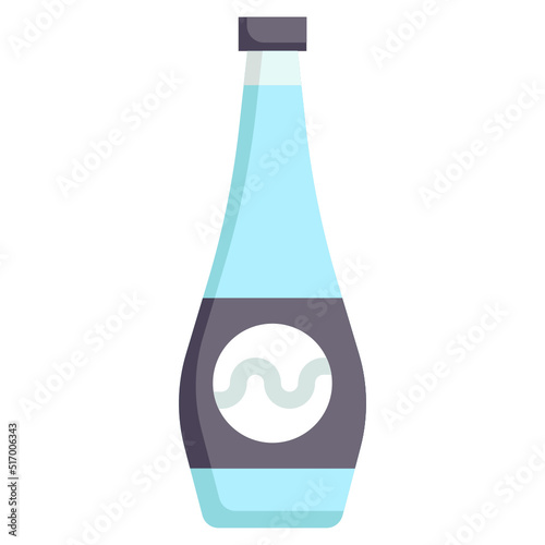 MINERALWATER flat icon,linear,outline,graphic,illustration photo