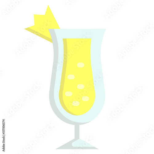 PINACOLADA flat icon,linear,outline,graphic,illustration