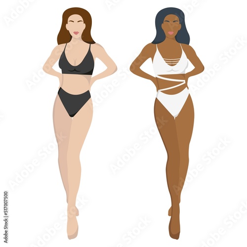 Model, model girls, pose, swimsuit
