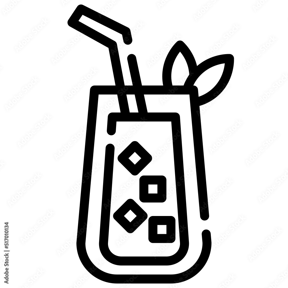 BLUEHAWAIISODA line icon,linear,outline,graphic,illustration