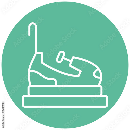 Bumper Cars Icon Style