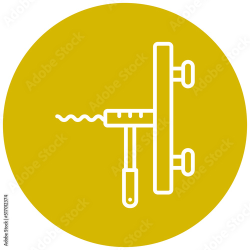 Sink Auger Icon Style