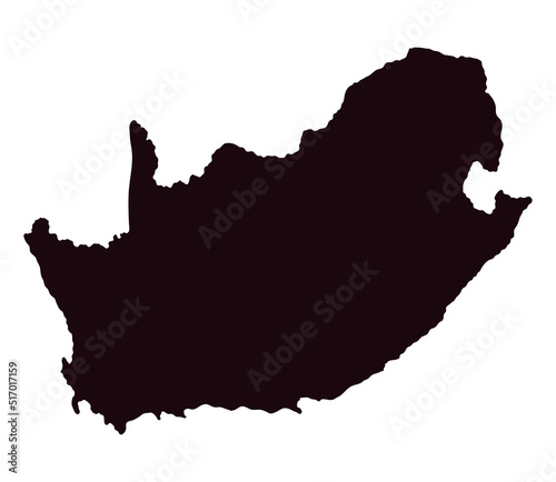 south africa map silhouette photo