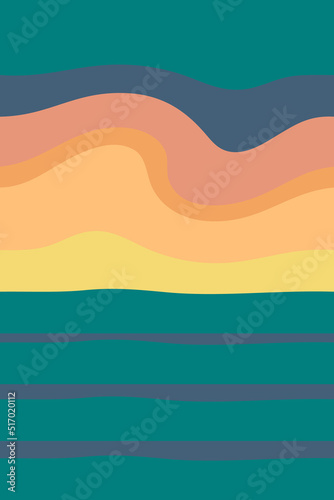 Marine abstract background with beautiful color. Perfect colorful vector illustration for poster, flyer, banner. Vertical backdrop seaside pattern for decor and design.